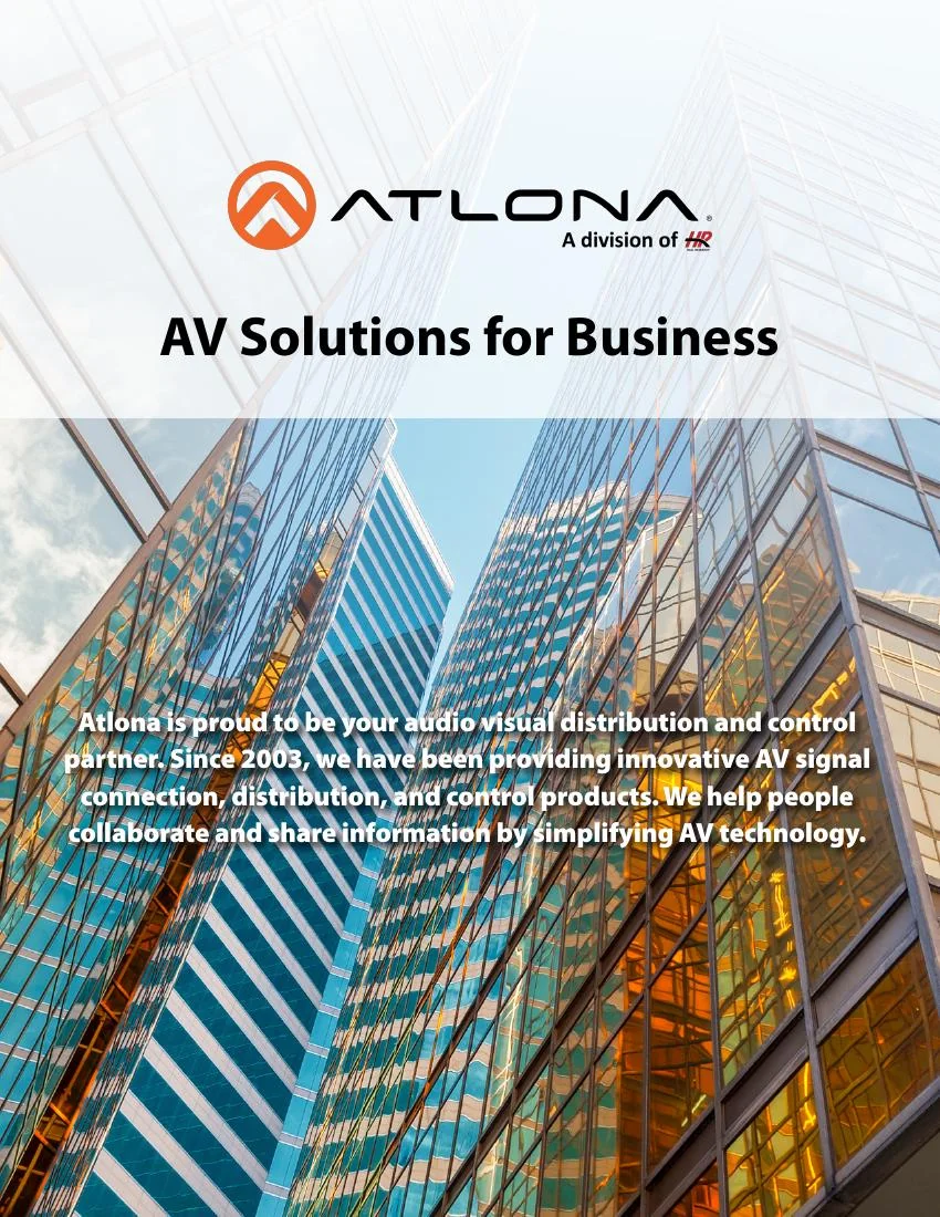Atlona AV Solutions for Business 2024 Brochure